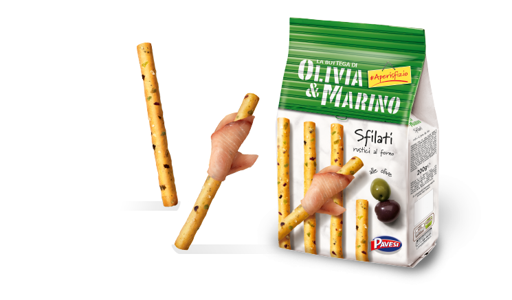 Olivia & Marino Breadsticks Sfilati Olive, 200g