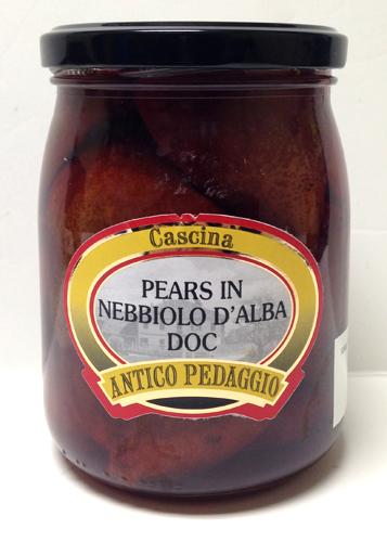 Antico Pedaggio Pears in Nebbiolo D'Alba, 530g