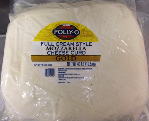 Polly-O Mozzarella Cheese Curd, 1 Lb