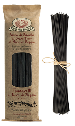 Rustichella D'Abruzzo Tonnarelli Nero Spaghetti Squid Ink, 500g