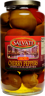 Salvati Hot Cherry Peppers, 32 fl oz