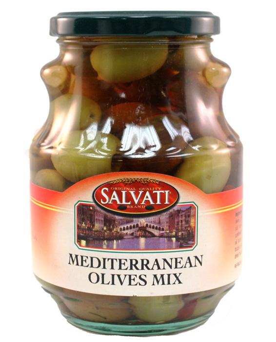Salvati Mediterranean Olives Mix 11.29 oz Jar