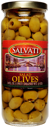 Salvati Salad Olives 16 FL. OZ. Jar