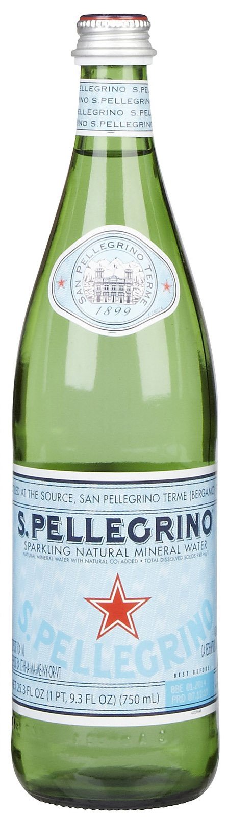 San Pellegrino Sparkling Mineral Water, 16.9 fl oz, Glass