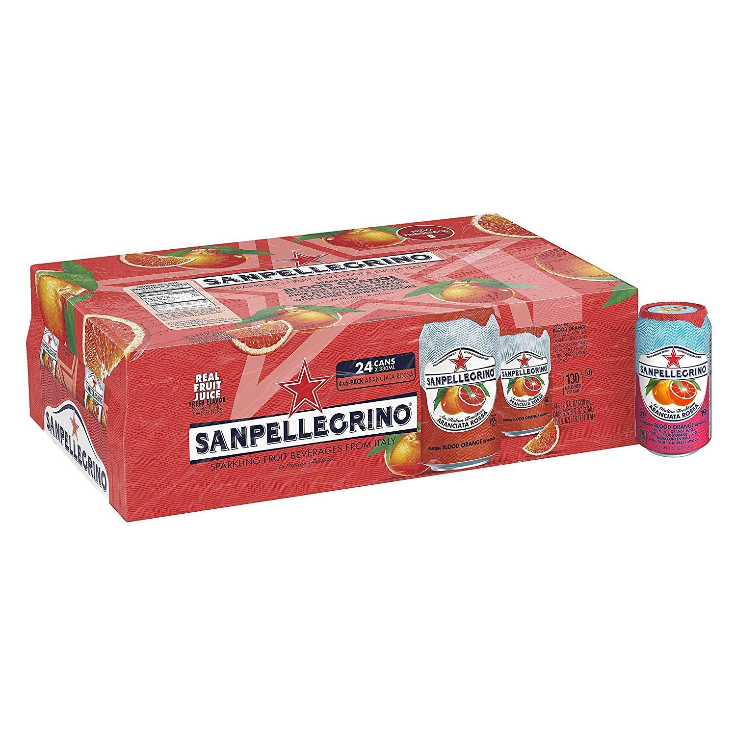 San Pellegrino Blood Orange Sparkling Fruit Beverage, Case