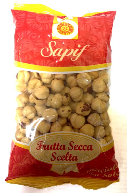 Sapif Italian Peeled Hazelnuts Roasted 8.8 Oz (250g)