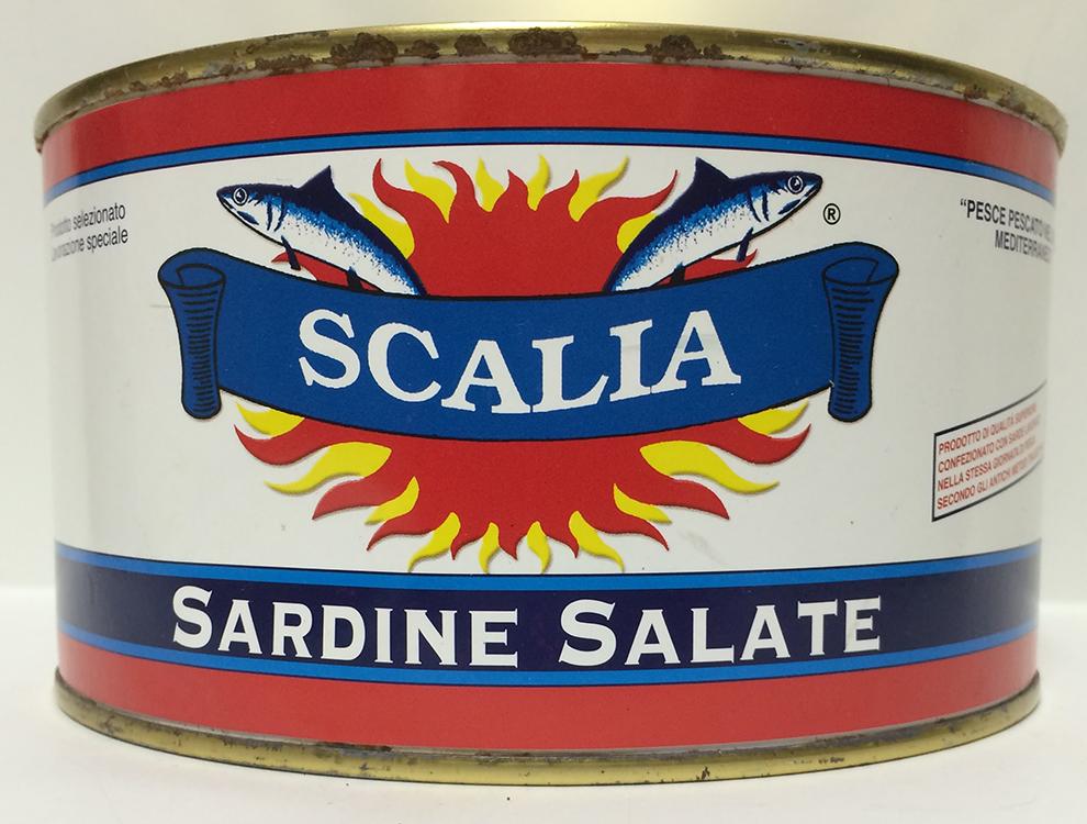 Scalia Sardine Salate, 1.7kg can