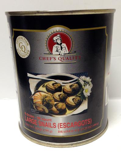 Chef's Quality Large Snails (escargot) 8 dozen - 96 count, 28 oz