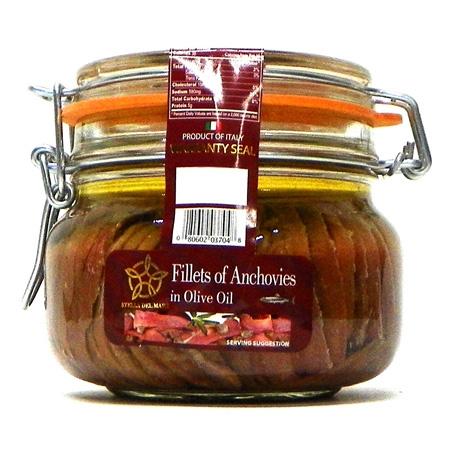 Agostino Recca Fillet of Anchovies 20.5 OZ Jar