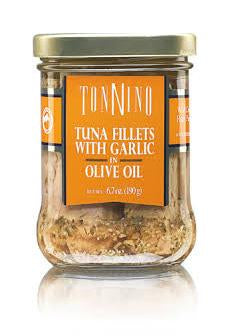 Tonnino Tuna FIllets with Garlic in Olive Oil 6.7 oz