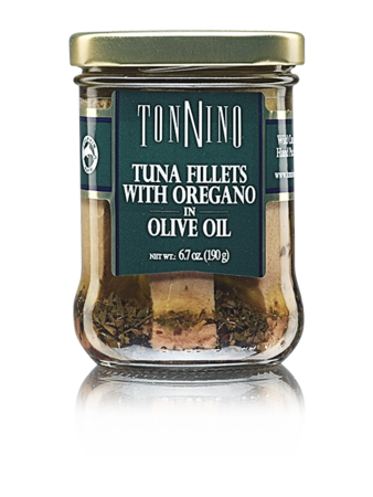 Tonnino Tuna Fillets in Olive Oil with Oregano 6.7 oz.