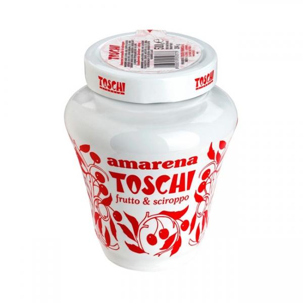 Amarena Toschi Italian Black Cherries in Syrup, 17.9 Oz.