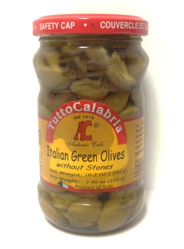 Tutto Calabria Pitted Italian Green Olives 10.2 oz