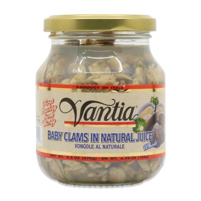 Vantia Baby Clams In Natural Juice 9.5 oz.