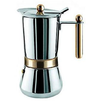 Vev Vigano "Vespresso M/Inox" Stainless Steel 12 Cups