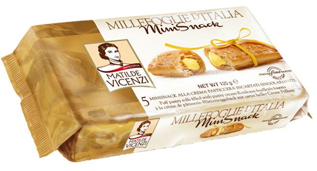 Vicenzi Millefoglie d'Italia - minisnack pasticcera, 125g