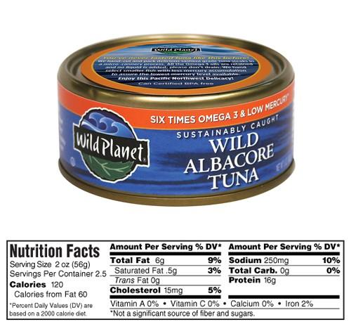 Wild Planet Wild Albacore Tuna 5 oz can