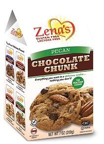 Zena's Gluten Free  Pecan Chocolate Chunk, 200g
