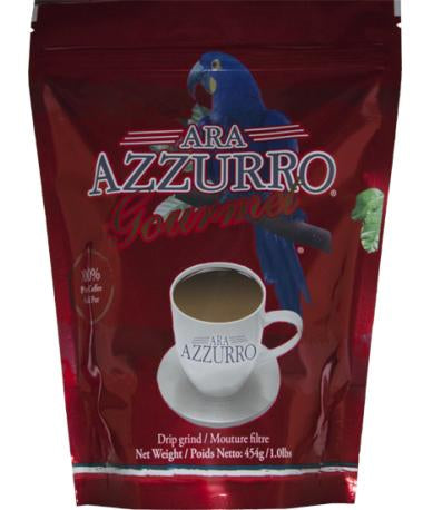 Ara Azzurro Gourmet Drip Grind Coffee, 1 lbs Pack