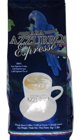 Ara Azzurro 100% Pure Espresso Coffee Beans, 2.2 lb Pack