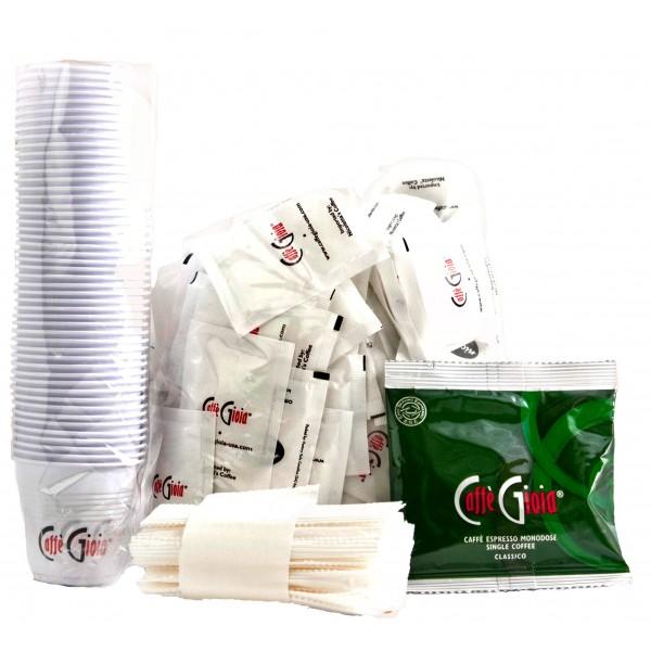 Gioia Regular Espresso (ground) WITH KIT - 150 pods (7gr each)