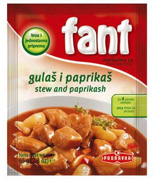 Fant Stew and Paprikash (gulas i paprikas), 2.3 oz.