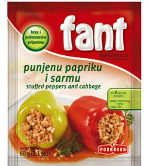 Fant Stuffed Peppers and Cabbage (punjenu papriku i sarmu), 60g