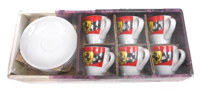 Ferrari Espresso Cups and Saucers set of 6