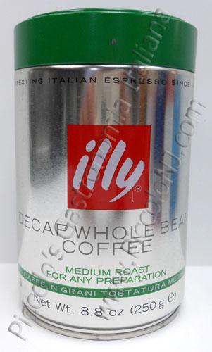 illy Decaf Whole Bean Espresso Medium Roast 250g Can