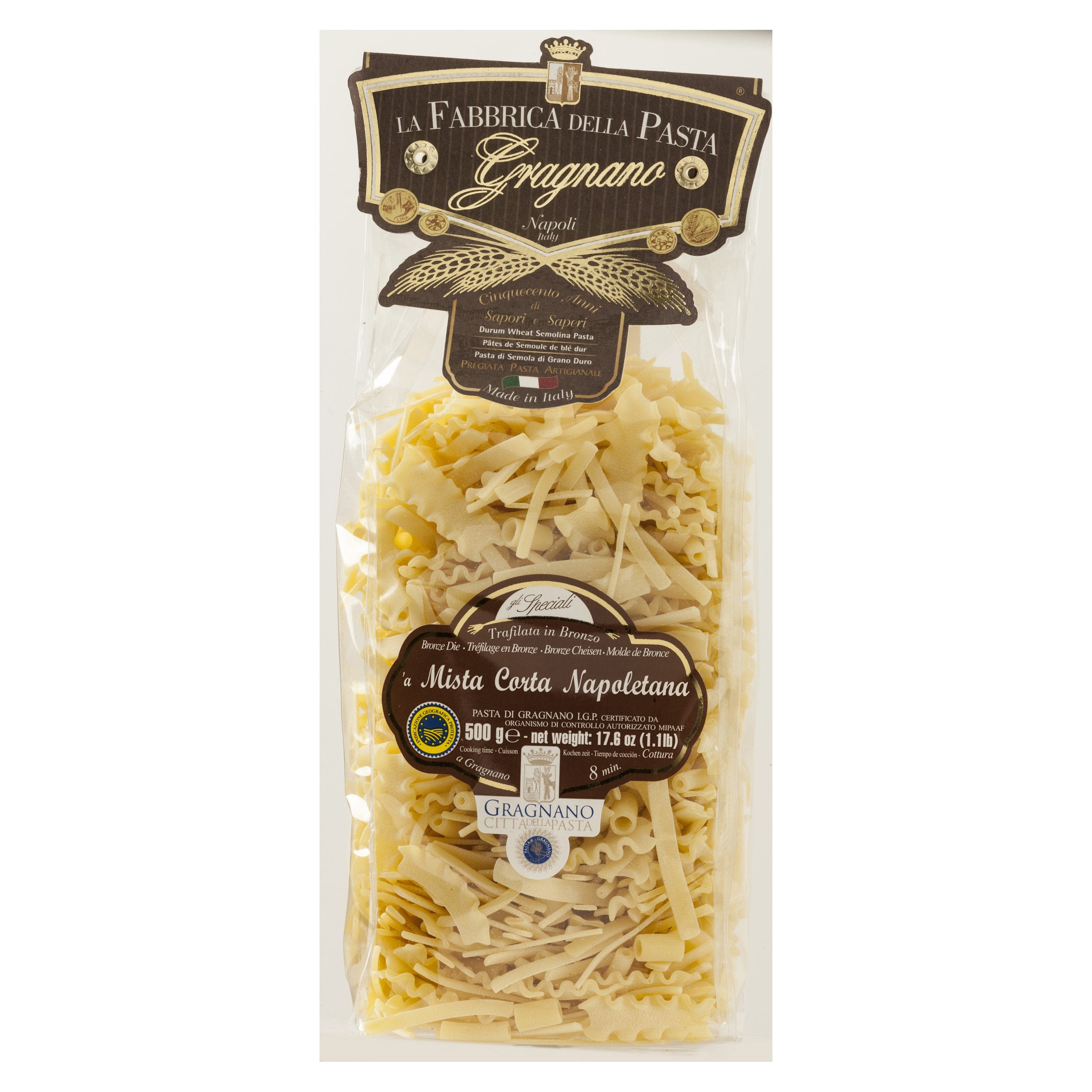 La Fabbrica Della Pasta 'a Mista Corta, #551, 17.6 oz | 500gr