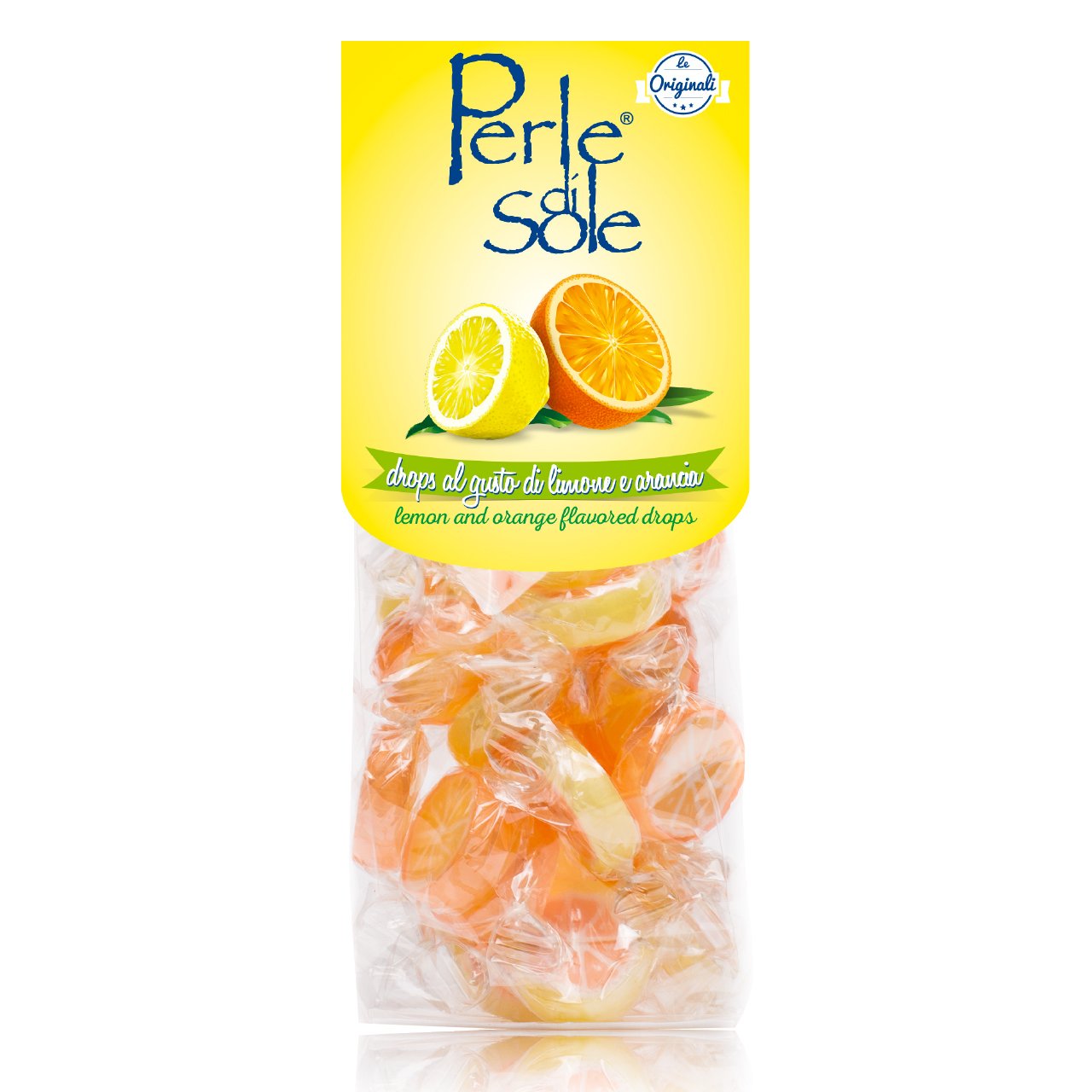 Perle di Sole Assorted Lemon & Orange Drops, 3.52 Oz  - 100g
